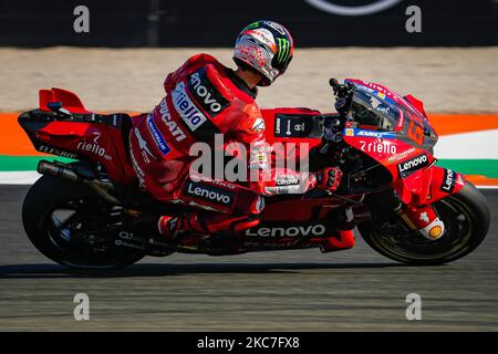 Valence, Espagne. 04th novembre 2022. Pratique libre avant le Grand Prix de Motul de Comunitat Valenciana de MotoGP au circuit Ricardo Tormo. 04 novembre 2022 en photo: 63 Francesco Bagnaia Entrémientos libres antes del Gran Premio de MotoGP de la Comunidad Valenciana en el Circuito Ricardo Tormo. 04 de Noviembre de 2022 POOL/ MotoGP.com/Cordon les images de presse seront à usage éditorial uniquement. Crédit obligatoire: © motogp.com crédit: CORMON PRESSE/Alay Live News Banque D'Images