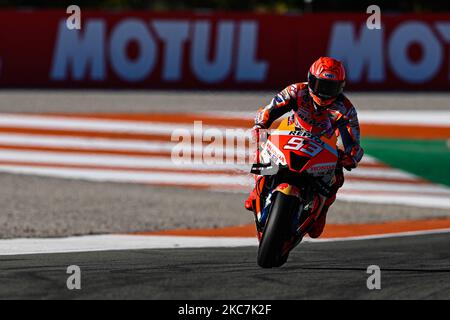 Valence, Espagne. 04th novembre 2022. Pratique libre avant le Grand Prix de Motul de Comunitat Valenciana de MotoGP au circuit Ricardo Tormo. 04 novembre 2022 en photo: Espagne Marc Márquez Entrenamientos libres antes del Gran Premio de MotoGP de la Comunidad Valenciana en el Circuito Ricardo Tormo. 04 de Noviembre de 2022 POOL/ MotoGP.com/Cordon les images de presse seront à usage éditorial uniquement. Crédit obligatoire: © motogp.com crédit: CORMON PRESSE/Alay Live News Banque D'Images