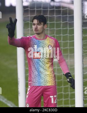 Max O'Leary de Bristol City lors de la quatrième ronde de la FA Cup entre Millwall et Bristol City au Den Stadium, Londres, le 23rd janvier 2021 (photo par action Foto Sport/NurPhoto) Banque D'Images