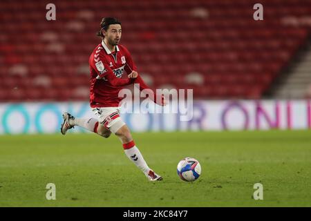 Patrick Roberts de Middlesbrough lors du match de championnat Sky Bet entre Middlesbrough et Blackburn Rovers au stade Riverside, Middlesbrough, le dimanche 24th janvier 2021. (Photo de Mark Fletcher/MI News/NurPhoto) Banque D'Images