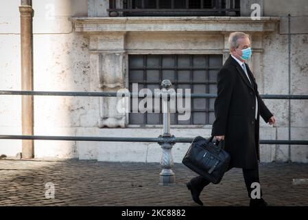 Franco Locatelli, président du Conseil supérieur de la Santé de Piazza Colonna, sur 26 janvier 2021 à Rome, Italie. (Photo par Andrea Ronchini/NurPhoto) Banque D'Images