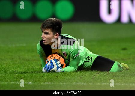 Mihai Popa lors du match de 19th dans la Ligue de Roumanie 1 entre CFR Cluj et Astra Giugiu, au stade Dr.-Constantin-Raulescu, Cluj-Napoca, Roumanie, 28 janvier 2021 (photo de Flaviu Buboi/NurPhoto) Banque D'Images