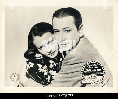 SYLVIA SIDNEY et GEORGE RAFT en VOUS ET MOI 1938 réalisateur ...