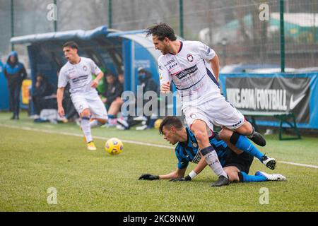 Lorenzo Peschetola du FC Internazionale lors du match de la Coppa Italia - Primavera TIM Cup entre le FC Internazionale U19 et le Crotone U19 au Suning Youth Development Centre on 03 février 2021 à Milan, Italie (photo d'Alessandro Bremec/NurPhoto) Banque D'Images