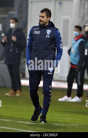 Entraîneur-chef Alessio Dionisi Empoli FC pendant le match de la série B entre AC Monza et Empoli FC au Stadio Brianteo sur 06 février 2021 à Monza, Italie. (Photo de Giuseppe Cottini/NurPhoto) Banque D'Images