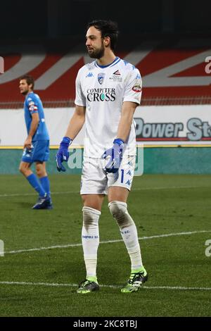 Alberto Brignoli du FC Empoli en action pendant le match de la série B entre AC Monza et le FC Empoli au Stadio Brianteo sur 06 février 2021 à Monza, Italie (photo de Mairo Cinquetti/NurPhoto) Banque D'Images