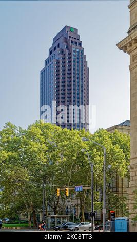 200 public Square est l'ancienne tour BP, alias Sohio Building. Banque D'Images