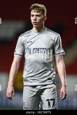 Hayden carter de Burton Albion (prêt de Blackburn Rovers) pendant la Sky Bet League One entre Charlton Athletic et Burton Albion2at The Valley, Woolwich le 23rd février 2021 (photo d'action Foto Sport/NurPhoto) Banque D'Images