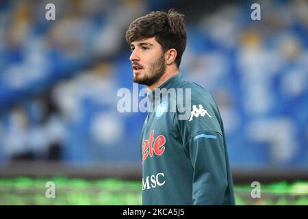 Antonio Cioffi de SSC Napoli pendant la série Un match entre SSC Napoli et Benevento Calcio au Stadio Diego Armando Maradona Naples Italie le 28 février 2021. (Photo de Franco Romano/NurPhoto) Banque D'Images
