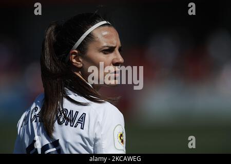 Marta Cardona du Real Madrid pendant le match Primera Iberdrola entre le Club Atletico de Madrid Femenino et le Real Madrid Femenino au Wanda Sport Centre sur 14 mars 2021 à Madrid, Espagne. (Photo de Jose Breton/Pics action/NurPhoto) Banque D'Images