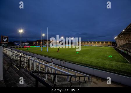 Une vue générale du parc Kingston avant le match de première division de Gallagher entre Newcastle Falcons et Wasps à Kingston Park, Newcastle, le vendredi 19th mars 2021. (Photo de Chris Lishman/MI News/NurPhoto) Banque D'Images