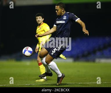 Shaun Hobson de Southend United lors de la Sky Bet League 2 entre Southend United et Walsall au Roots Hall Stadium , Southend, Royaume-Uni, le 23rd mars 2021 (photo par action Foto Sport/NurPhoto) Banque D'Images