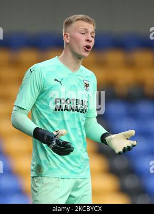 Matthew Cox de l'AFC Wimbledon lors de la quatrième ronde de la coupe de la jeunesse de la FA entre l'AFC Wimbledon et Tottenham Hotspur au sol de Plough Lane le 31st mars 2021 à Wimbledon, en Angleterre. (Photo par action Foto Sport/NurPhoto) Banque D'Images