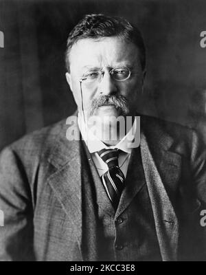 Portrait du président Theodore Roosevelt, 1910. Banque D'Images