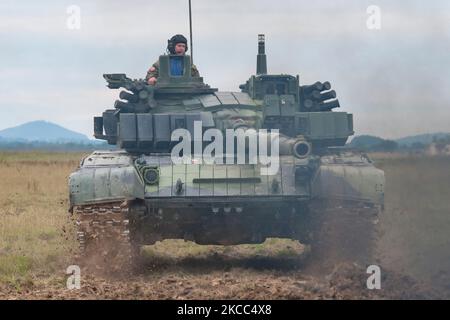 L'armée tchèque T-72M4 char de combat principal. Banque D'Images