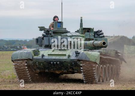 L'armée tchèque T-72M4 char de combat principal. Banque D'Images