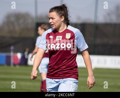 Jodie Hutton d'Aston Villa Ladies FC pendant Barclays FA Women's Super League entre Everton Women et Aston Villa Women au stade Walton Hall Park, Liverpool UK, le 04th avril 2021 (photo par action Foto Sport/NurPhoto) Banque D'Images