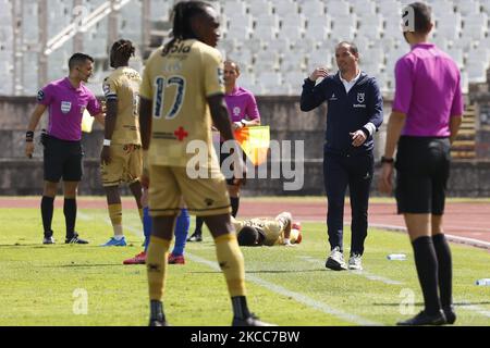 Petit en action pendant le jeu pour Liga nos entre Belenenenenses SAD et Boavista FC, à Estadio Nacional, Lisboa, Portugal, 04, Avril 2021 (photo de João Rico/NurPhoto) Banque D'Images