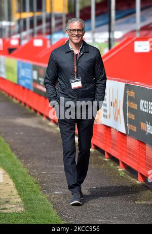 Keith Curle (gérant) d'Oldham Athletic avant le match de la Sky Bet League 2 entre Crawley Town et Oldham Athletic au Broadfield Stadium, Crawley, Angleterre, le 5th avril 2021. (Photo d'Eddie Garvey/MI News/NurPhoto) Banque D'Images