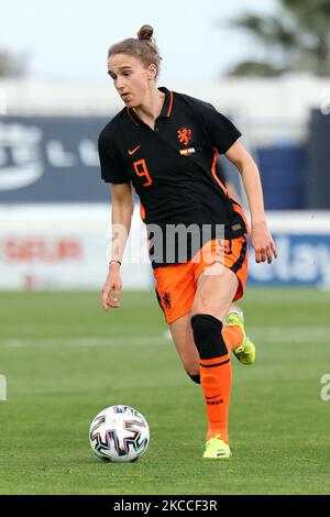 Vivianne Miedema des pays-Bas pendant le match international des femmes amicales entre l'Espagne et les pays-Bas à l'Estadio municipal Antonio Lorenzo Cuevas à Marbella, Espagne, sur 9 avril 2021. (Photo de Jose Luis Contreras/DAX Images/NurPhoto) Banque D'Images