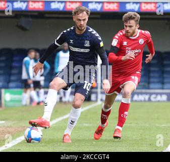 Brandon Goodship de Southend United pendant la Sky Bet League 2 entre Southend United et Cawley Town au Roots Hall Stadium, Southend, Royaume-Uni, le 10th avril 2021. (Photo par action Foto Sport/NurPhoto) Banque D'Images