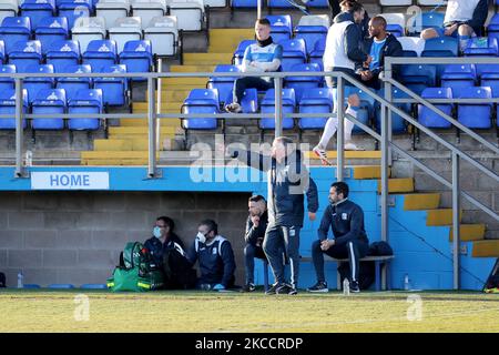 Rob Kelly, gardien de rang, lors du match Sky Bet League 2 entre Barrow et Exeter City à Holker Street, Barrow-in-Furness, Angleterre, le 13th avril 2021. (Photo de Mark Fletcher/MI News/NurPhoto) Banque D'Images