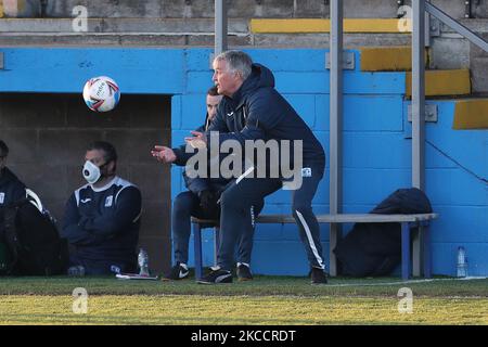 Rob Kelly, gardien de rang, lors du match Sky Bet League 2 entre Barrow et Exeter City à Holker Street, Barrow-in-Furness, Angleterre, le 13th avril 2021. (Photo de Mark Fletcher/MI News/NurPhoto) Banque D'Images