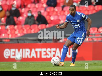 Ricardo Pereira de Leicester City pendant la demi-finale de la coupe Emirates FA entre Leicester City et Southampton au stade Wembley, à Londres, Royaume-Uni, le 18th avril 2021.(photo d'action Foto Sport/NurPhoto) Banque D'Images