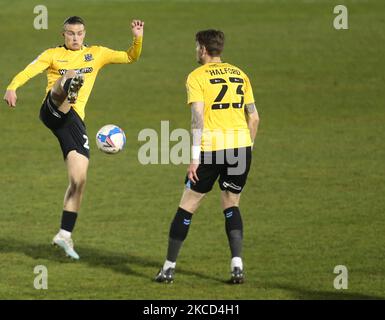 Kyle Taylor de Southend United (en prêt de l'AFC Bournemouth) pendant la deuxième ligue entre Colchester United et Southend United au stade communautaire de Colchester, Colchester, Royaume-Uni, le 20th avril 2020 (photo d'action Foto Sport/NurPhoto) Banque D'Images