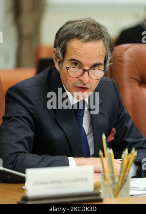 Agence internationale de l'énergie atomique (AIEA) Directeur général Rafael Mariano Grossi à Kiev, Ukraine, 27 avril 2021. (Photo par Sergii Kharchenko/NurPhoto) Banque D'Images