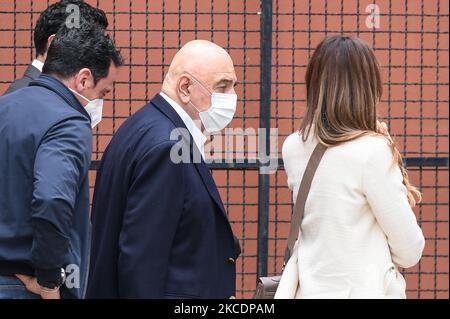 Adriano Galliani propriétaire de l'AC Monza lors du match de la série B entre l'US Salerntana 1919 et l'AC Monza au Stadio Arechi, Salerno, Italie, le 1 mai 2021. (Photo de Giuseppe Maffia/NurPhoto) Banque D'Images