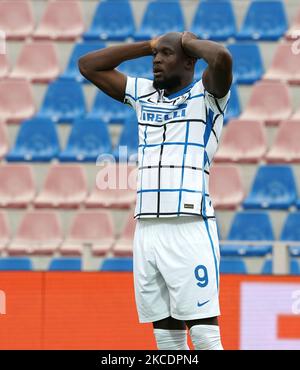 Romero Lukaku du FC Internazionale pendant la série Un match entre le FC Crotone et le FC Internazionale Milan sur le stade 01 mai 2021 'Ezio Scida' à Crotone, Italie (photo de Gabriele Maricchiolo/NurPhoto) Banque D'Images