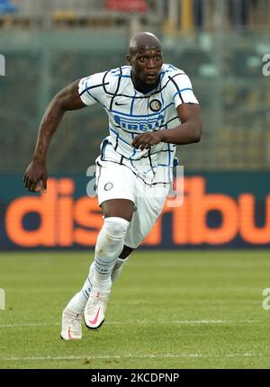 Romero Lukaku du FC Internazionale pendant la série Un match entre le FC Crotone et le FC Internazionale Milan sur le stade 01 mai 2021 'Ezio Scida' à Crotone, Italie (photo de Gabriele Maricchiolo/NurPhoto) Banque D'Images