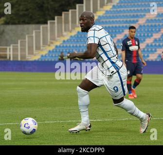 Romero Lukaku du FC Internazionale pendant la série Un match entre le FC Crotone et le FC Internazionale Milan sur le stade 01 mai 2021 'Ezio Scida' à Crotone, Italie (photo de Gabriele Maricchiolo/NurPhoto) Banque D'Images