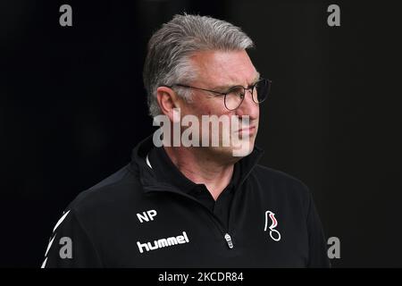 Nigel Pearson, directeur de Bristol City, avant le match de championnat Sky Bet entre Millwall et Bristol City à la Den, Londres, le samedi 1st mai 2021. (Photo par Ivan Yordonov/MI News/NurPhoto) Banque D'Images