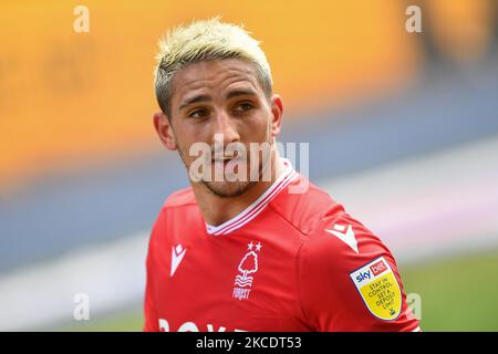 Anthony Knockaert (28) de la forêt de Nottingham lors du match de championnat Sky Bet entre Sheffield mercredi et la forêt de Nottingham à Hillsborough, Sheffield, le samedi 1st mai 2021. (Photo de Jon Hobley/MI News/NurPhoto) Banque D'Images