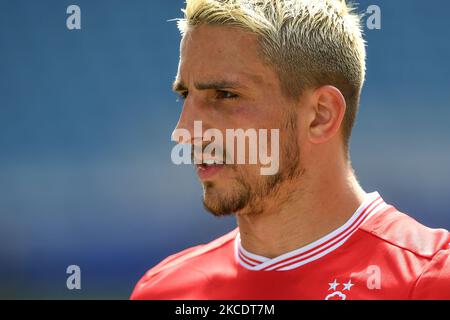 Anthony Knockaert (28) de la forêt de Nottingham lors du match de championnat Sky Bet entre Sheffield mercredi et la forêt de Nottingham à Hillsborough, Sheffield, le samedi 1st mai 2021. (Photo de Jon Hobley/MI News/NurPhoto) Banque D'Images