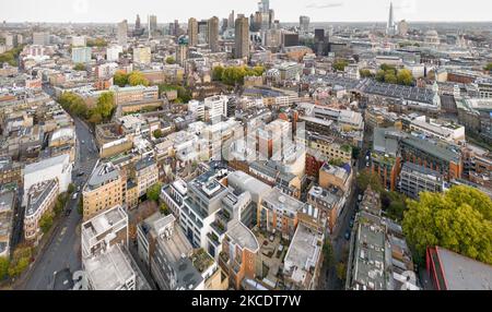 Farringdon vers Barbican Estate, ville de Londres Banque D'Images