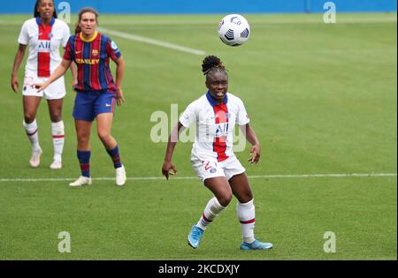 Sandy Baltimore lors du match entre le FC Barcelone et le PSG, correspondant au deuxième match des demi-finales de la Ligue des Champiions de l'UEFA des femmes, joué au stade Johan Cruyff, le 02th mai 2021, à Barcelone, en Espagne. -- (photo par Urbanandsport/NurPhoto) Banque D'Images