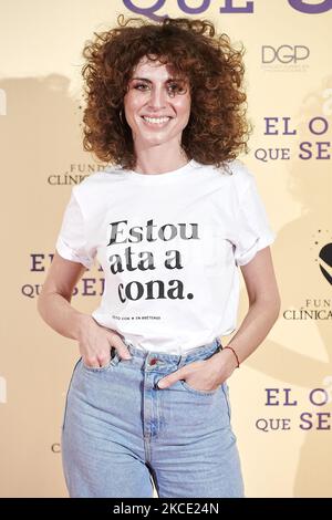 Cayetana Cabezas participe à la première "El olvido que seremos" au cinéma Paz à Madrid, Espagne (photo de Carlos Dafonte/NurPhoto) Banque D'Images