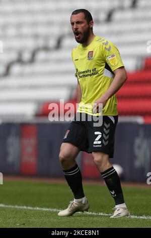 Michael Harriman de Northampton Town lors du match Sky Bet League 1 entre Sunderland et Northampton Town au stade de Light, Sunderland, Royaume-Uni, le 9th mai 2021. (Photo de Mark Fletcher/MI News/NurPhoto) Banque D'Images