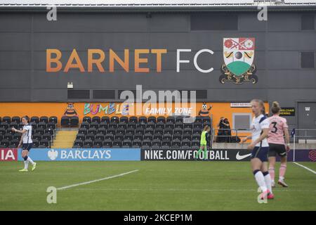 La ciboulette photographiée lors de la coupe des femmes de la FA 2020-21 entre Tottenham Hotspur et Sheffield s'est unie à la ciboulette sur 16 mai 2021 à Barnett, en Angleterre. (Photo de Federico Guerra Moran/NurPhoto) Banque D'Images