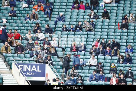 Les fans sont de retour lors du match final de la coupe des champions Heineken entre la Rochelle et Toulouse au stade Twickenham sur 22 mai , 2021 à Londres , Angleterre (photo par action Foto Sport/NurPhoto) Banque D'Images