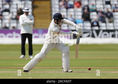 Michael Pepper d'Essex batting pendant le LV= County Championship Match entre Durham County Cricket Club et Essex à Emirates Riverside, Chester le Street, le jeudi 27th mai 2021. (Photo de Mark Fletcher/MI News/NurPhoto) Banque D'Images