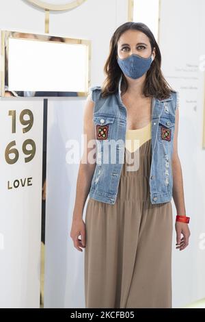 Andrea Levy Soler lors de l'exposition Pavillon du Design, sur 28 mai 2021 au Centre culturel Casa de Vacas, Madrid, Espagne. (Photo par Oscar Gonzalez/NurPhoto) Banque D'Images