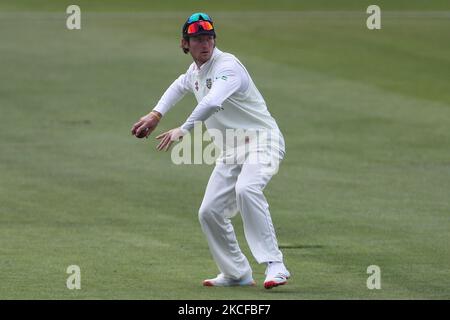 Cameron Bancroft de Durham sur le terrain pendant le match de championnat du comté de LV= entre le Durham County Cricket Club et Essex à Emirates Riverside, Chester le Street, le vendredi 28th mai 2021. (Photo de Mark Fletcher/MI News/NurPhoto) Banque D'Images