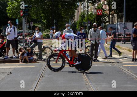 Andrii Ponomar d'Ukraine et Team Androni Giocattoli - Sidermecat lors de la course à vélo Giro d'Italia 2021 après la 21st et dernière étape sur 30 mai 2021 à Milan. À Milan, Italie (photo de Mairo Cinquetti/NurPhoto) Banque D'Images