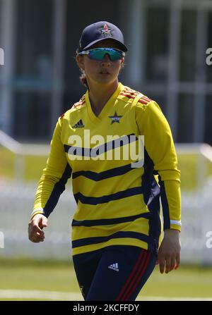 Alice Capsey, Etoiles du Sud-est, lors du Trophée Rachael Heyhoe Flint, un match national d'une journée pour femmes entre les Etoiles du Sud-est et les Vipers du Sud, au Kent County Ground, à Beckenham, en Angleterre, le 31st mai 2021. (Photo par action Foto Sport/NurPhoto) Banque D'Images