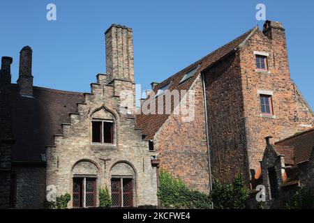 L'Hôpital Saint-Jean (Sint-Janshospitaal) est un hôpital médiéval situé dans la ville de Bruges (Brugge) en Belgique, en Europe. Elle a été fondée au milieu du siècle 12th. Il est situé à côté de l'église notre-Dame, les locaux contiennent quelques-uns des plus anciens bâtiments hospitaliers d'Europe encore en vie. (Photo de Creative Touch Imaging Ltd./NurPhoto) Banque D'Images