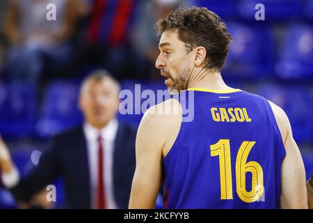 16 Pau Gasol du FC Barcelone pendant le match de 3rd la demi-finale entre le FC Barcelone et Lenovo Ténérife au Palau Blaugrana sur 11 juin 2021 à Barcelone, Espagne. (Photo par Xavier Bonilla/NurPhoto) Banque D'Images